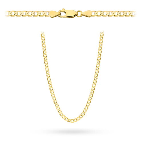 Łańcuszek złoty typu pancerka 585