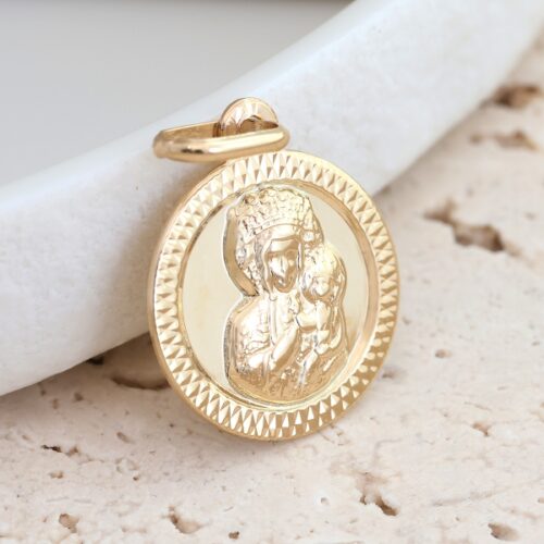 Medalik z Matką Boską Częstochowską