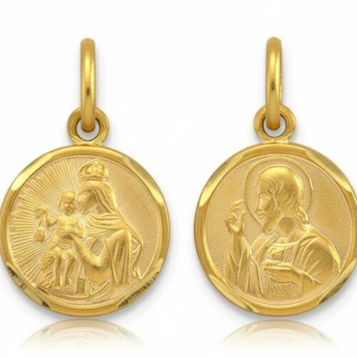 Złoty okrągły szkaplerz