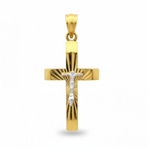 Złoty krzyżyk z wizerunkiem Jezusa